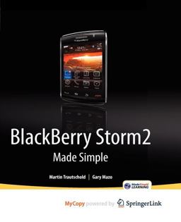 Blackberry Storm2 Made Simple