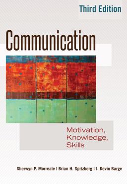 Communication Motivation, Knowledge, Skills / 3rd Edition  9781433117145 Front Cover