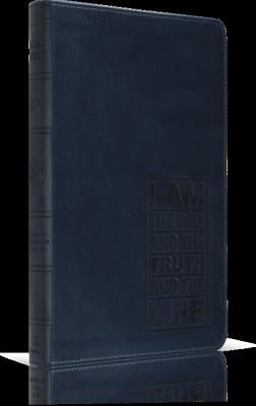 ESV Thinline Bible (TruTone, Navy, John 14:6 Design) 2009 9781433503870 Front Cover