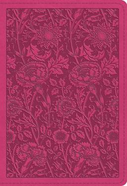 ESV Large Print Compact Bible, Red Letter (TruTone, Berry, Floral Design)  9781433545771 Front Cover