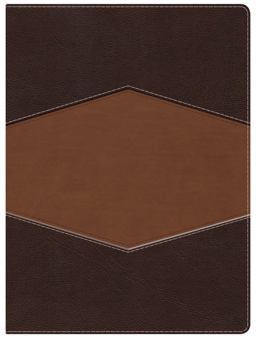 RVR 1960 Biblia de Estudio Holman, Chocolate/terracota, Símil Piel Con índice