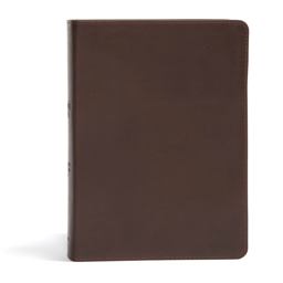 CSB She Reads Truth Bible, Brown Genuine Leather