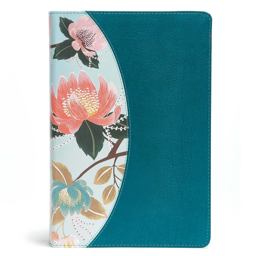 The CSB Study Bible for Women, Teal Flowers LeatherTouch