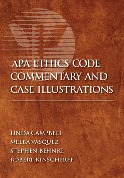 APA Ethics Code Commentary and Case Illustrations  9781433806933 Front Cover