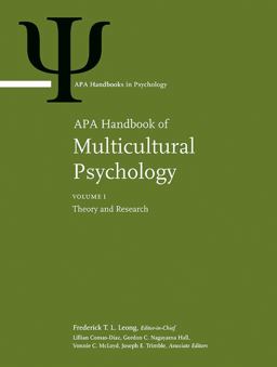Apa Handbook of Multicultural Psychology:  9781433812552 Front Cover
