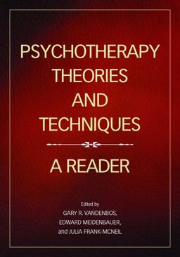 Psychotherapy Theories and Techniques A Reader  9781433816192 Front Cover