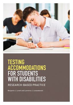 Testing Accommodations for Students with Disabilities Research-Based Practice  9781433817977 Front Cover