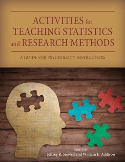 Activities for Teaching Statistics and Research Methods A Guide for Psychology Instructors  9781433827143 Front Cover