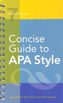 Concise Guide to Apa Style:  9781433832734 Front Cover