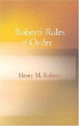 Robert's Rules of Order