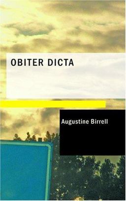 Obiter Dicta