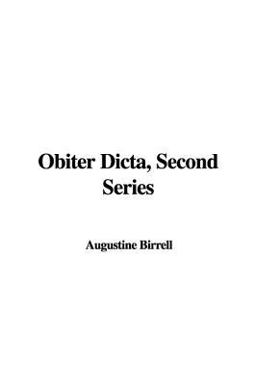 Obiter Dicta, Second Series