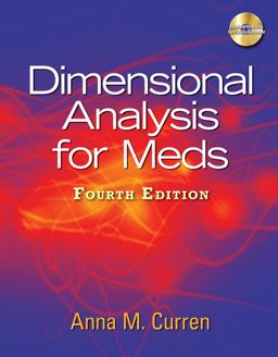 Dimensional Analysis for Meds 4th 9781435438675 Front Cover