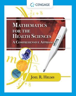 Mathematics for Health Sciences A Comprehensive Approach  9781435441101 Front Cover