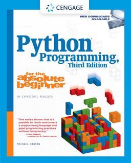 Python Programming for the Absolute Beginner 3rd 9781435455009 Front Cover