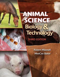 Animal Science Biology and Technology 3rd 9781435486379 Front Cover