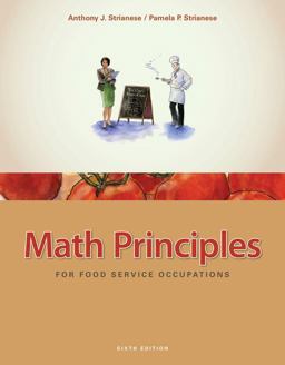 Math Principles for Food Service Occupations 6th 9781435488823 Front Cover