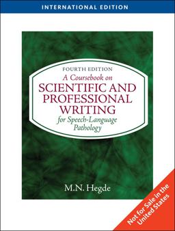 A Coursebook on Scientific and Professional Writing