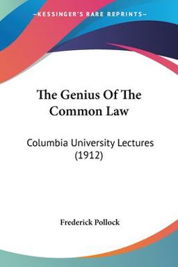 The Genius of the Common Law
