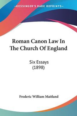 Roman Canon Law in the Church of England
