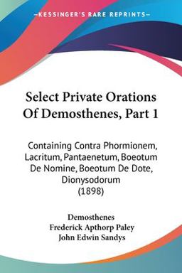 Select Private Orations of Demosthenes, Part