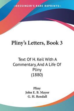 Pliny's Letters, Book Pliny's Letters, Book