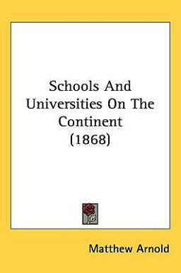 Schools and Universities on the Continent
