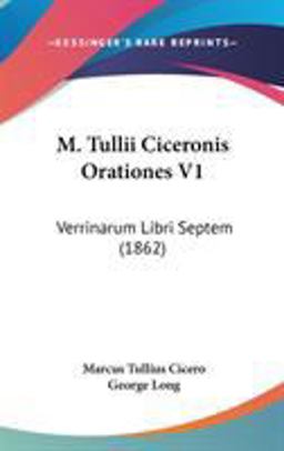 M Tullii Ciceronis Orationes V1