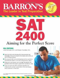 Barron's SAT 2400, 4th Edition 4th 9781438000206 Front Cover