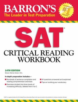 Barron's SAT Critical Reading Workbook, 14th Edition 14th 9781438000275 Front Cover