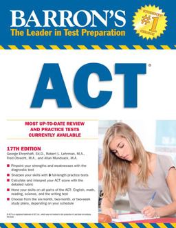 Barron's ACT, 17th Edition 17th 9781438000978 Front Cover