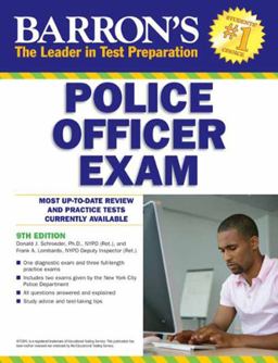 Barron's Police Officer Exam, 9th Edition 9th 9781438001333 Front Cover