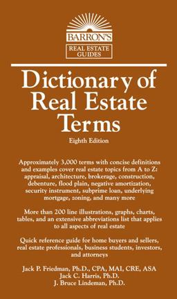 Dictionary of Real Estate Terms 8th 9781438001463 Front Cover