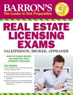 Barron's Real Estate Licensing Exams, 9th Edition 9th 9781438002194 Front Cover