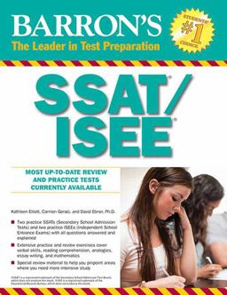 Barron's SSAT/ISEE, 3rd Edition High School Entrance Examinations 3rd 9781438002255 Front Cover