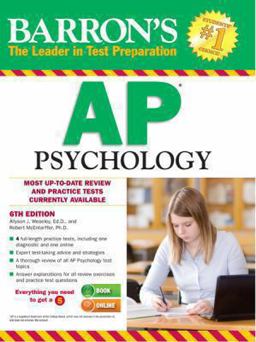 Barron's AP Psychology, 6th Edition 6th 9781438002705 Front Cover