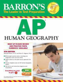 Barron's AP Human Geography, 5th Edition 5th 9781438002828 Front Cover