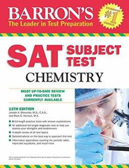 Barron's S. A. T. Subject Test Chemistry 12th 9781438003702 Front Cover
