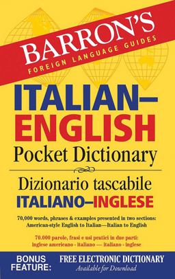 Italian-English Pocket Dictionary 70,000 Words, Phrases and Examples 2nd 9781438006093 Front Cover