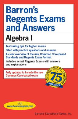 Regents Exams and Answers: Algebra I  9781438006659 Front Cover