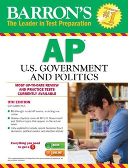 AP U. S. Government and Politics 9th 9781438007441 Front Cover
