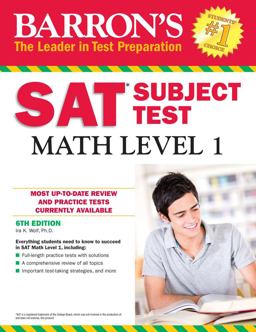 Barron's SAT Subject Test: Math Level 1, 6th Edition 6th 9781438007908 Front Cover