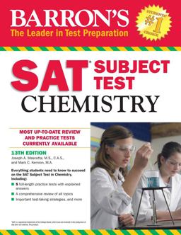 Barron's SAT Subject Test: Chemistry, 13th Edition 13th 9781438007922 Front Cover
