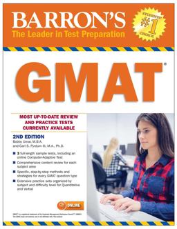 GMAT with Online Test 2nd 9781438007984 Front Cover