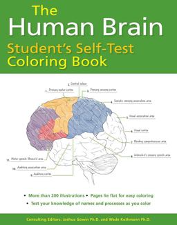 Human Brain Student's Self-Test Coloring Book  9781438008707 Front Cover