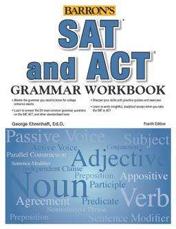 SAT and ACT Grammar Workbook 4th 9781438008738 Front Cover