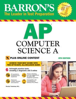 Barron's AP Computer Science a with Online Tests 8th 9781438009193 Front Cover