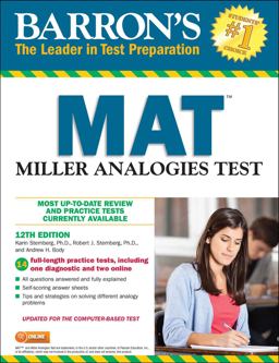 Barron's MAT: Miller Analogies Test  9781438009544 Front Cover