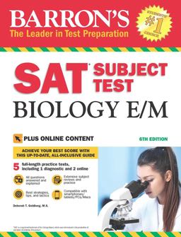 SAT Subject Test Biology e/M with Online Tests 6th 9781438009605 Front Cover