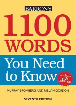 1100 Words You Need to Know:  9781438010427 Front Cover